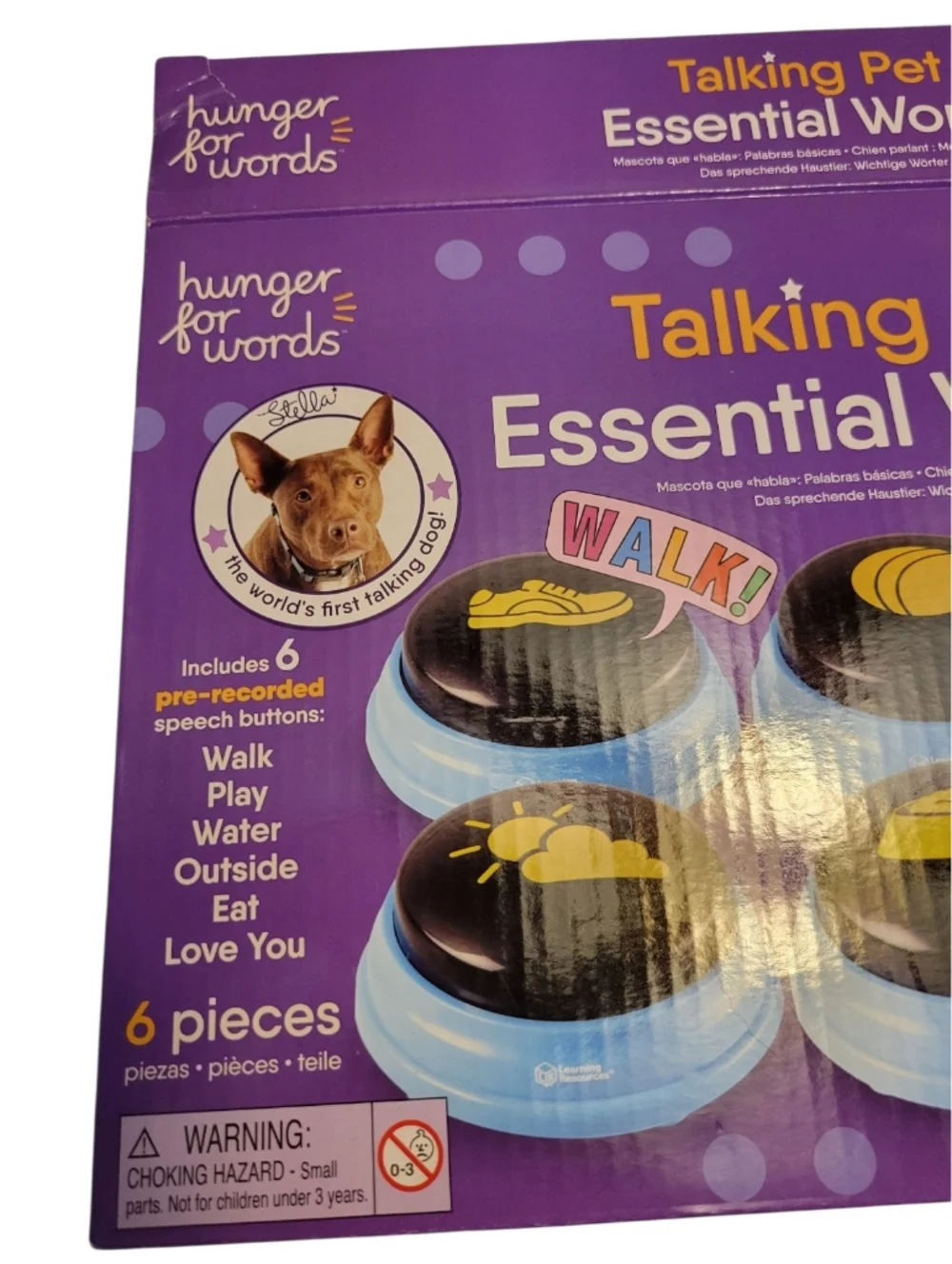 Learning Resources Hunger For Words Talking Pets Interactive Brain Game For Dogs